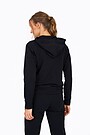 Organic cotton full zip hoodie 2 | BLACK | Audimas