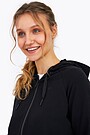 Organic cotton full zip hoodie 3 | BLACK | Audimas