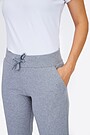 Organic cotton fitted sweatpants 4 | GREY | Audimas