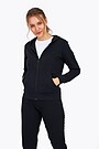 Stretch zip-through hoodie 2 | BLACK | Audimas