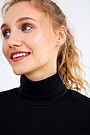 Long sleeve roll-neck top 3 | BLACK | Audimas