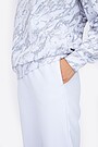 Oversized high-rise sweatpants 4 | WHITE | Audimas