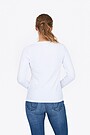 Organic cotton long sleeve top 2 | WHITE | Audimas