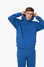 Oversized organic cotton hoodie 1 | BLUE | Audimas