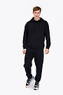 Oversized organic cotton sweatpants 1 | BLACK | Audimas