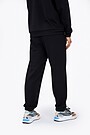 Oversized organic cotton sweatpants 3 | BLACK | Audimas