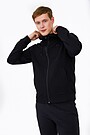 Organic cotton zip through hoodie 1 | BLACK | Audimas