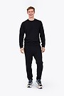 Organic cotton slim fit sweatpants 1 | BLACK | Audimas