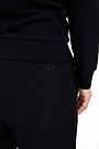 Organic cotton slim fit sweatpants 4 | BLACK | Audimas