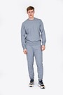 Organic cotton slim fit sweatpants 1 | GREY | Audimas