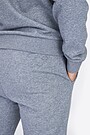 Organic cotton slim fit sweatpants 5 | GREY | Audimas