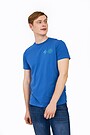Organic cotton printed t-shirt 1 | BLUE | Audimas