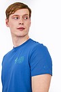 Organic cotton printed t-shirt 3 | BLUE | Audimas