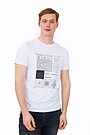 Organic cotton printed t-shirt 1 | WHITE | Audimas