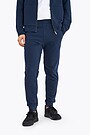 Organic french terry slim fit sweatpants 2 | BLUE | Audimas