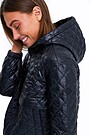 Short oversized quilted jacket 3 | BLACK | Audimas