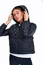Short oversized quilted jacket 4 | BLACK | Audimas