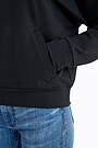 Oversized modal crewneck sweatshirt 3 | BLACK | Audimas