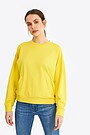 Oversized modal crewneck sweatshirt 1 | YELLOW | Audimas