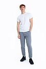 Stretch slim fit sweatpants 1 | GREY/MELANGE | Audimas