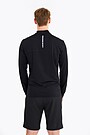 Long sleeve half-zip training top 3 | BLACK | Audimas