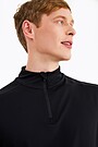 Long sleeve half-zip training top 4 | BLACK | Audimas