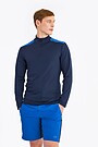 Long sleeve half-zip training top 2 | BLUE | Audimas