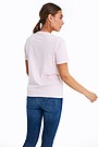 Organic cotton printed t-shirt 2 | PINK | Audimas