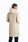 Long Thermore insulated quilted coat 3 | BROWN | Audimas