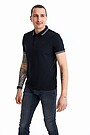 Organic cotton polo t-shirt 1 | BLACK | Audimas