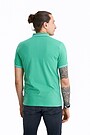 Organic cotton polo t-shirt 2 | GREEN/ KHAKI / LIME GREEN | Audimas