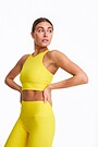 Ribbed sports bra 1 | YELLOW | Audimas