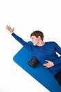 Training antibacterial long sleeve t-shirt 1 | BLUE | Audimas