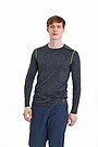 Training antibacterial long sleeve t-shirt 1 | GREY/MELANGE | Audimas