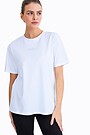 Oversized boyfriend t-shirt 1 | WHITE | Audimas