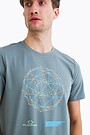 Organic cotton printed t-shirt 2 | GREEN | Audimas
