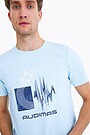 Organic cotton printed t-shirt 2 | BLUE | Audimas