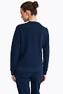 Organic cotton crewneck sweatshirt 2 | BLUE | Audimas