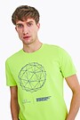 Organic cotton printed t-shirt 2 | GREEN/ KHAKI / LIME GREEN | Audimas