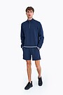 Pique half zip sweatshirt 5 | BLUE | Audimas