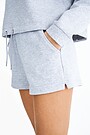 Cotton pique shorts 4 | GREY/MELANGE | Audimas