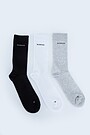 Long cotton fiber socks 3 | BLACK | Audimas