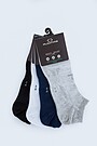 Short cotton socks 3 | BLACK | Audimas