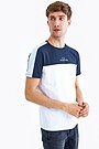 Regular fit colour block t-shirt 1 | WHITE | Audimas