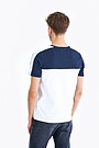 Regular fit colour block t-shirt 2 | WHITE | Audimas