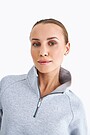 Cotton pique half zip sweatshirt 3 | GREY/MELANGE | Audimas