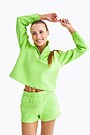 Cotton pique half zip sweatshirt 5 | GREEN/ KHAKI / LIME GREEN | Audimas