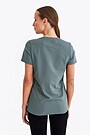 Regular V neck t-shirt 2 | GREEN/ KHAKI / LIME GREEN | Audimas