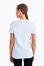 Regular V neck t-shirt 2 | WHITE | Audimas