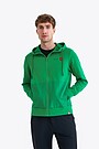 Stretch cotton zip-through hoodie 1 | GREEN/ KHAKI / LIME GREEN | Audimas